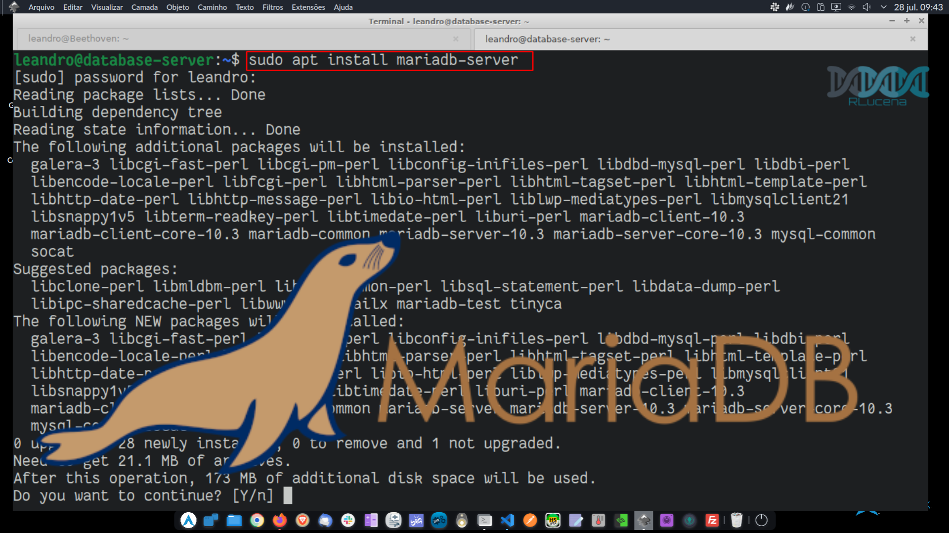 Como criar um novo usuário e conceder permissões no MariaDB